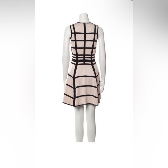 Nwt $480 Torn by Ronny kobo knit plaid dress rose and black size S - Picture 5 of 10